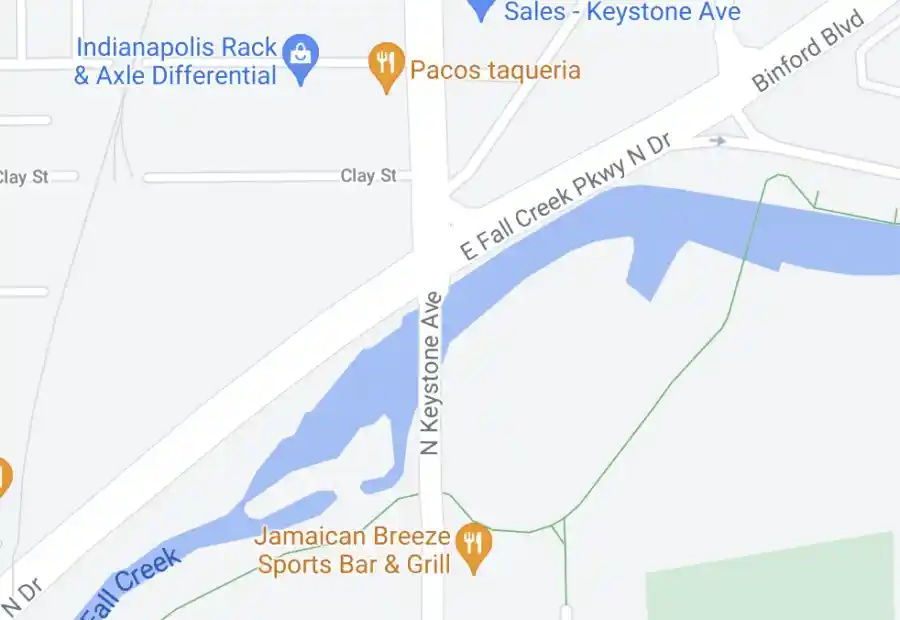 Keystone Avenue and Fall Creek Parkway