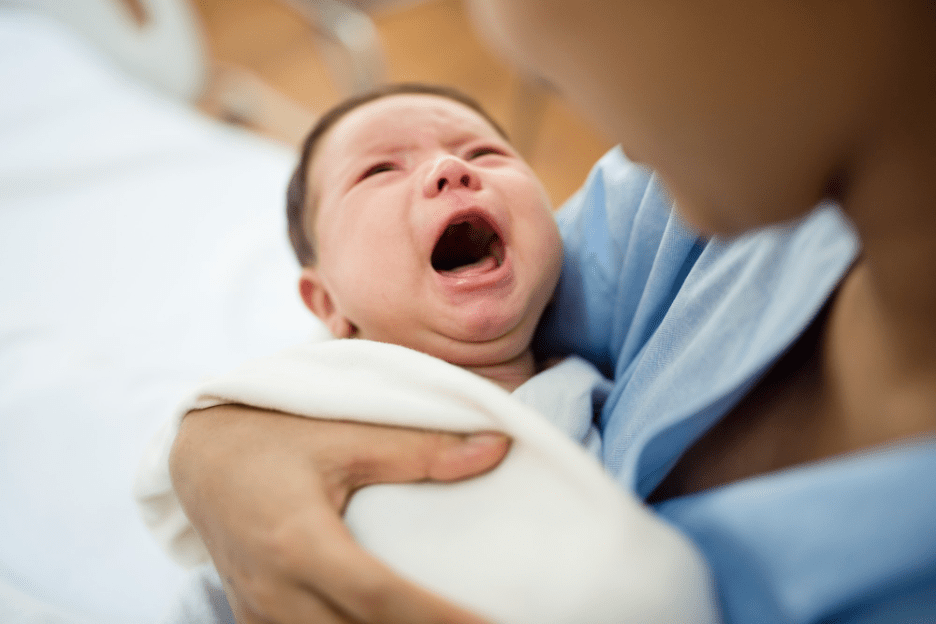 baby crying at birth