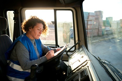 woman truck driver