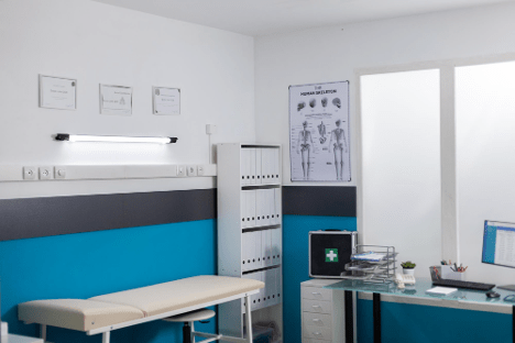 Interior of a medical examination room