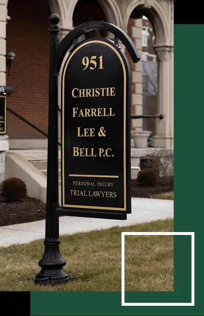 Christie Farrell Lee & Bell sign